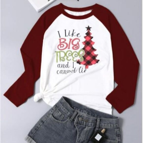 Christmas Shirt "I Like Big Trees and I Cannot Lie" Size 1XL - Picture 1 of 6